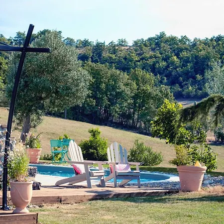 Casa Guillarmou - Evasion Enchantee Avec Piscine Chauffee, & Clim - Vue Exceptionnelle Semesterbostad