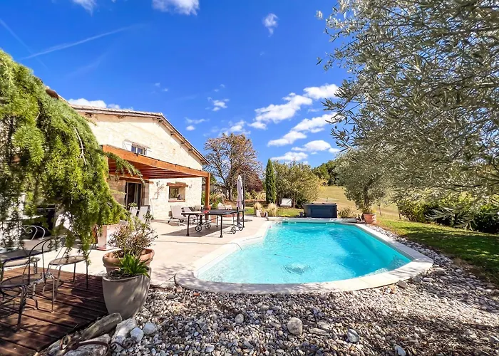 Casa Guillarmou - Evasion Enchantee Avec Piscine Chauffee, & Clim - Vue Exceptionnelle Σπίτι διακοπών